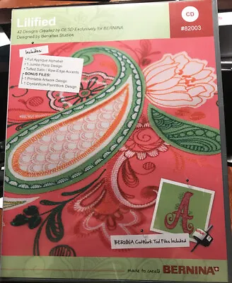 Bernina / OESD 42 Multi-Formatted Embroidery Lilified Design Collection/CD. • $24.95