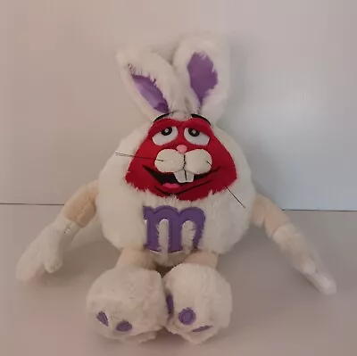 M & M's Red Easter Bunny Rabbit Plush 2013 28cm Stuffed Soft Toy Collectable  • $16.19