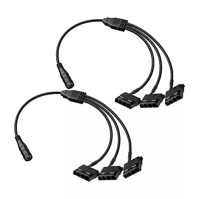 35cm 12V DC 5.5 X 2.1mm Female To 4-Pin Molex Power Adapter Cable 1 To 3 Ways... • $16.58