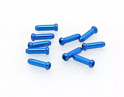 Bicycle Bike Wires Shifter Cable Ends Caps Crimps 10 Pcs Blue • $4.39