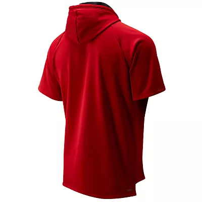 New Balance Pullover Men's BP Fleece Hoodie  Short Sleeve M/L - Eclipse/Red  NEW • $39.99