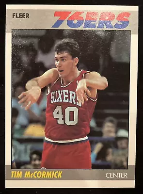 Tim Mccormick 1987 76ers 87-88 Fleer Basketball #71 Of 132 Nrmt Fresh • $1