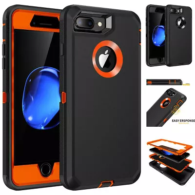 $11.99 • Buy For IPhone 7 8 Plus Shockproof Rugged Heavy Duty Case Cover & Screen Protector