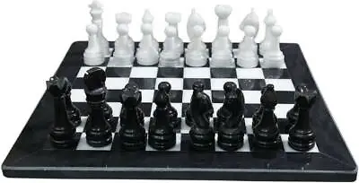 JT Handmade Black And White Marble Chess Set Game Original • $69.99