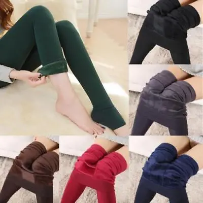 £1.99 • Buy Women Winter Black Thick Warm Soft Fleece Lined Thermal Stretchy Leggings Pants