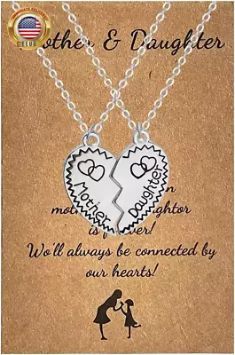 Mom Daughter Necklace Gifts For Birthday Christmas Presents For Mother Daughters • $6.60