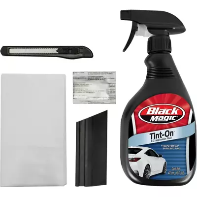 Black Magic TINT Film Application Kit: TINT-On Solution Angled Squeegee Knife 5 • $14.98