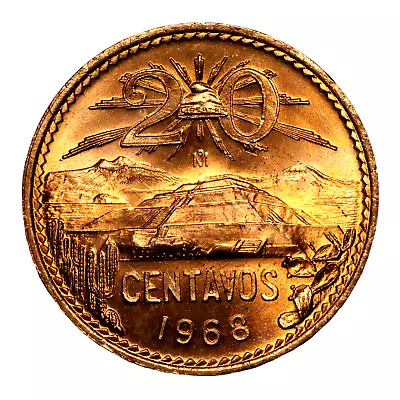 Mexico 1968 20 Centavos • $18.99
