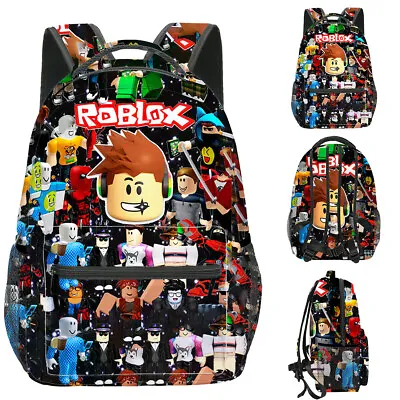 Kids Roblox Cartoon Backpack Students School Bags Travel Rucksack Bag Bookbag AU • $31.15