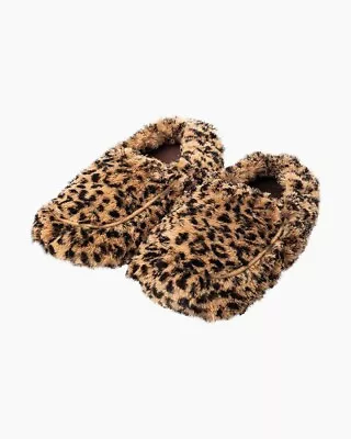 Slippers Warmies Fully Microwaveable Leopard Fits Sizes 6-10 Lavender Scent • $24.99