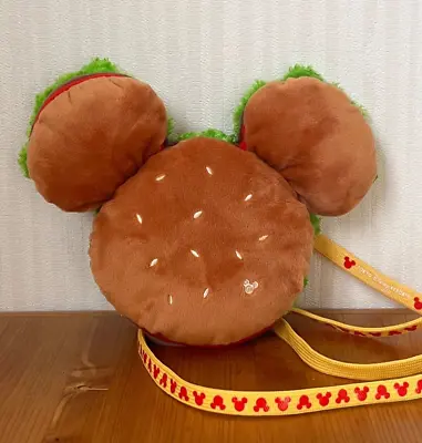 Japan Tokyo Disney Resort Mickey Mouse Hamburger Pass Case Coin Holder Bag • $39