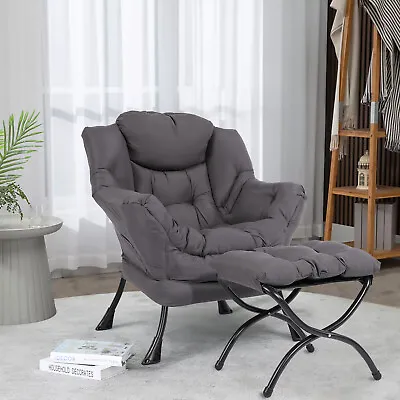 Modern Lazy Chair Comfy Upholstered Leisure Sofa Chair Soft Lounge Reading Chair • $119.99