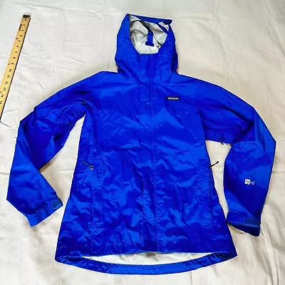 Patagonia Women's Torrentshell 3L Waterproof H2NO Rain Jacket Size XS Blue • $49.94