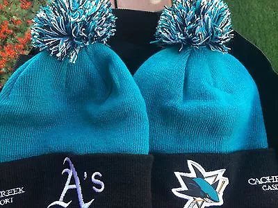 Oakland A's San Jose Sharks Knit Cap 5/18/2017 SGA Athletics Beanie Winter Hat • $35.98