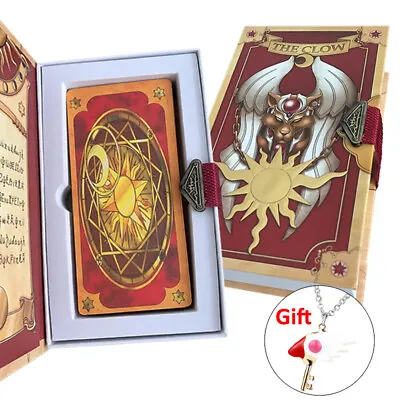 Anime 58 Pieces Cardcaptor Set  Sakura Clow Cards Gold Clow Book Birthday Gift • $46.33