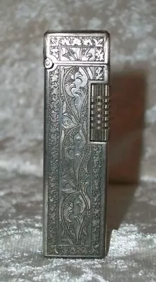 Vintage 1970's Ornate Etched Art Nouveau Colibri Butane Cigarette Lighter Japan • $54.40