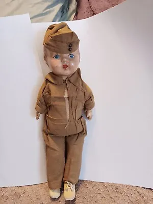 Vintage War World 2 Doughboy Doll • $250