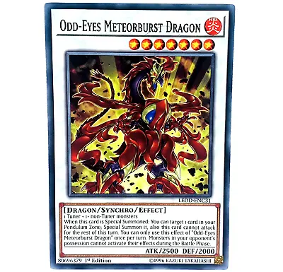 YUGIOH Odd-Eyes Meteorburst Dragon LEDD-ENC31 Common Card 1st Edition NM-MINT • £1.25