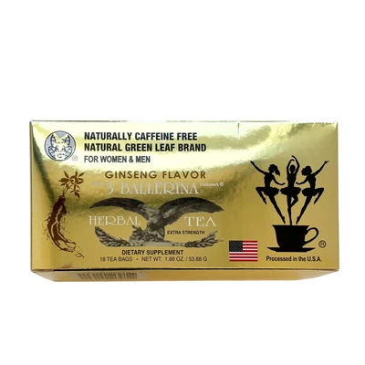 3 Ballerina Tea Herbal Drink - Extra Strength Ginseng Flavour • $8.90