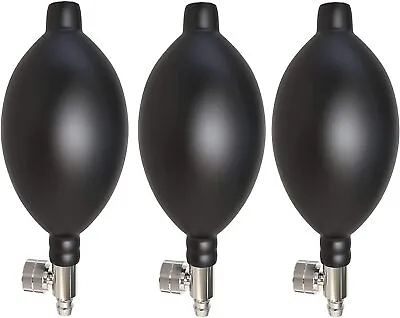 $13.90 • Buy Blood Pressure Latex Bulb Inflation Bulb Pump Hand Squeeze Bulb Air Valve 3PCS