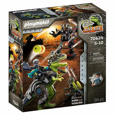 Playmobil 70624 Dino Rise T-Rex: Battle Of The Giants Dinosaur Robot Accessories • $317.03