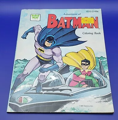 Adventures Of Batman Coloring Book Vintage 1966 Whitman Batboat - UNUSED • $19.99