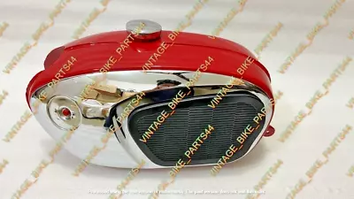 Honda CB160 Chrome & Red Painted Petrol Tank 1965-1969 Model With Side Plate • $569.93