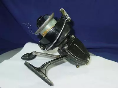 Nice Working Vintage Old Spinning Fishing Reel Lg. Fish Symbol On Housing • $15