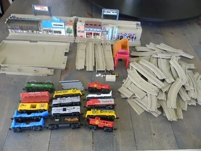 Mattel 1983 1985 Take Along Trains Amtrak 75 Pieces Of Track And Station Nice! • $199