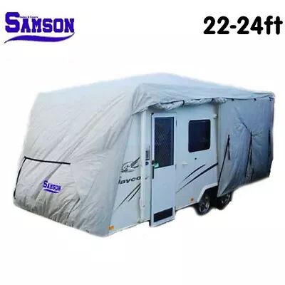 Samson Heavy Duty 3 Layer Waterproof 22-24ft Caravan Cover • $299.95
