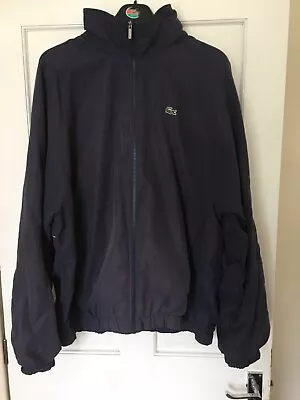 Lacoste Sealed Hooded Jacket.. Navy Blue.. Size 6 (XL) • £30