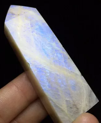 69G  Rare Color White Moonstone Quartz Crystal Healing Reiki Stone Z178 • $0.01
