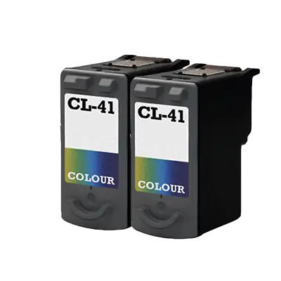 2 Tri ColourRemanufactured Ink For Canon MP150 MP160 MP170 P1300 IP1600 CL41 • £31.86