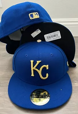$25.19 • Buy New Era Cap 59FIFTY Kansas City Royals Blue Gold Alternate 20 Hat Fitted 5950