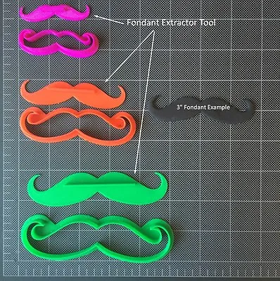 Moustache Cookie Cutter / Fondant Cutter / Cupcake Topper • $3.75