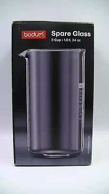 £9.99 • Buy Bodum Cafetiere Spare Glass 1.01L Coffee Maker 8 Cup 34oz Brand New French Press
