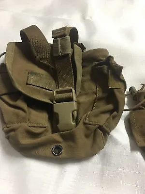 US Military COYOTE 1 QT Canteen Pouch MOLLE 1 Quart GP Pouch Missing Snaps • $5.86