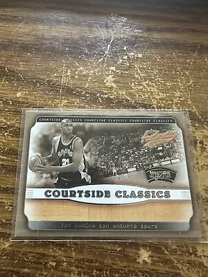 2001-02 Fleer Authentix Courtside Classics Spurs NMMT Card #13 Tim Duncan • $3.35