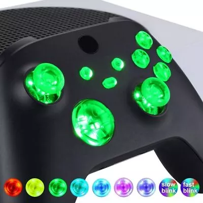 7 LED Lights DIY Kit Clear Buttons + Thumbsticks For Xbox Series X S Controller • $29.95
