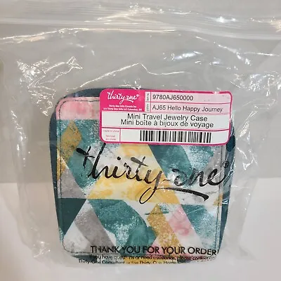 New Thirty One Mini Travel Jewelry Case Hello Happy Journey Only Taken Out... • $19.99