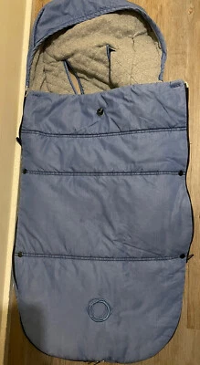 £35 • Buy Bugaboo Ltd Ed Blend Footmuff Cosytoes Cameleon Bee Donkey Buffalo Fox Blue Grey