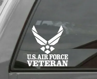 UNITED STATES AIR FORCE VETERAN  Vinyl Window Decal USAF • $3.50
