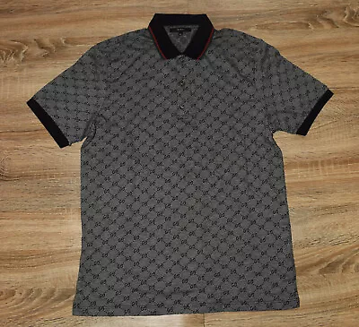 Vintage Gucci Men's Cotton T-shirt Polo Size US S • $165