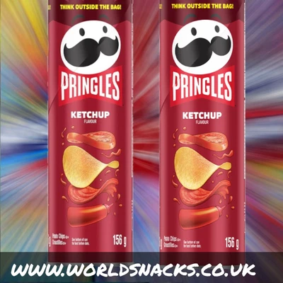 £14.99 • Buy Pringles Tomato Ketchup X2 Big Tubes American Import Crisps Chips Snacks  Lay's 