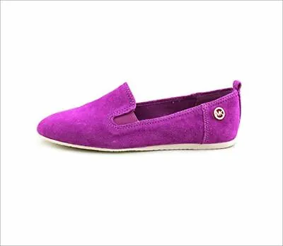 MICHAEL Michael Kors Women's Merritt Suede Pink Leather Flat Slip On Shoes 9.5 M • $59.99