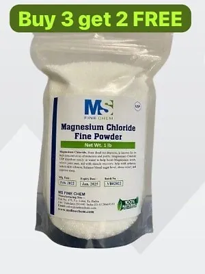 Magnesium Chloride USP (Pharmaceutical Grade) USP 100% Edible - Cloruro De Magne • $15.99