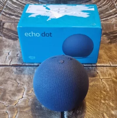 Boxed Amazon Echo Dot 5th Generation Smart Speaker With Alexa -  Deep Sea Blue • £29.99