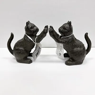 Cast Metal Cat Bookends - CBK Ganz Pair • $30