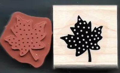 MAPLE TREE LEAF Fall NEW Stampin' Up! AUTUMN Occasions WOOD RUBBER STAMP • $4.99