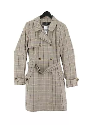 Covent Garden Women's Coat UK 16 Multi Checkered 100% Polyester Overcoat • £40.25